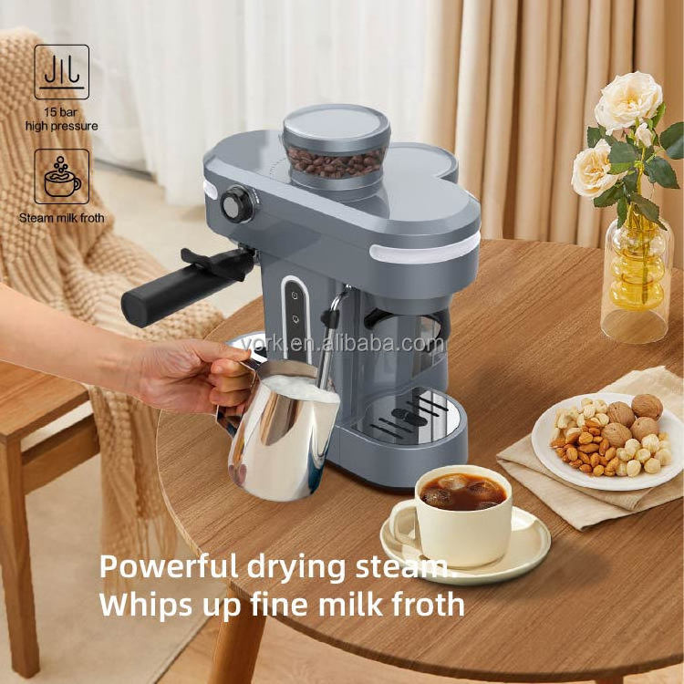 Professional Semi Automatic Espresso Machines Home Restaurant Commercial Expresso Espresso Maker Coffee Machine with Grinder