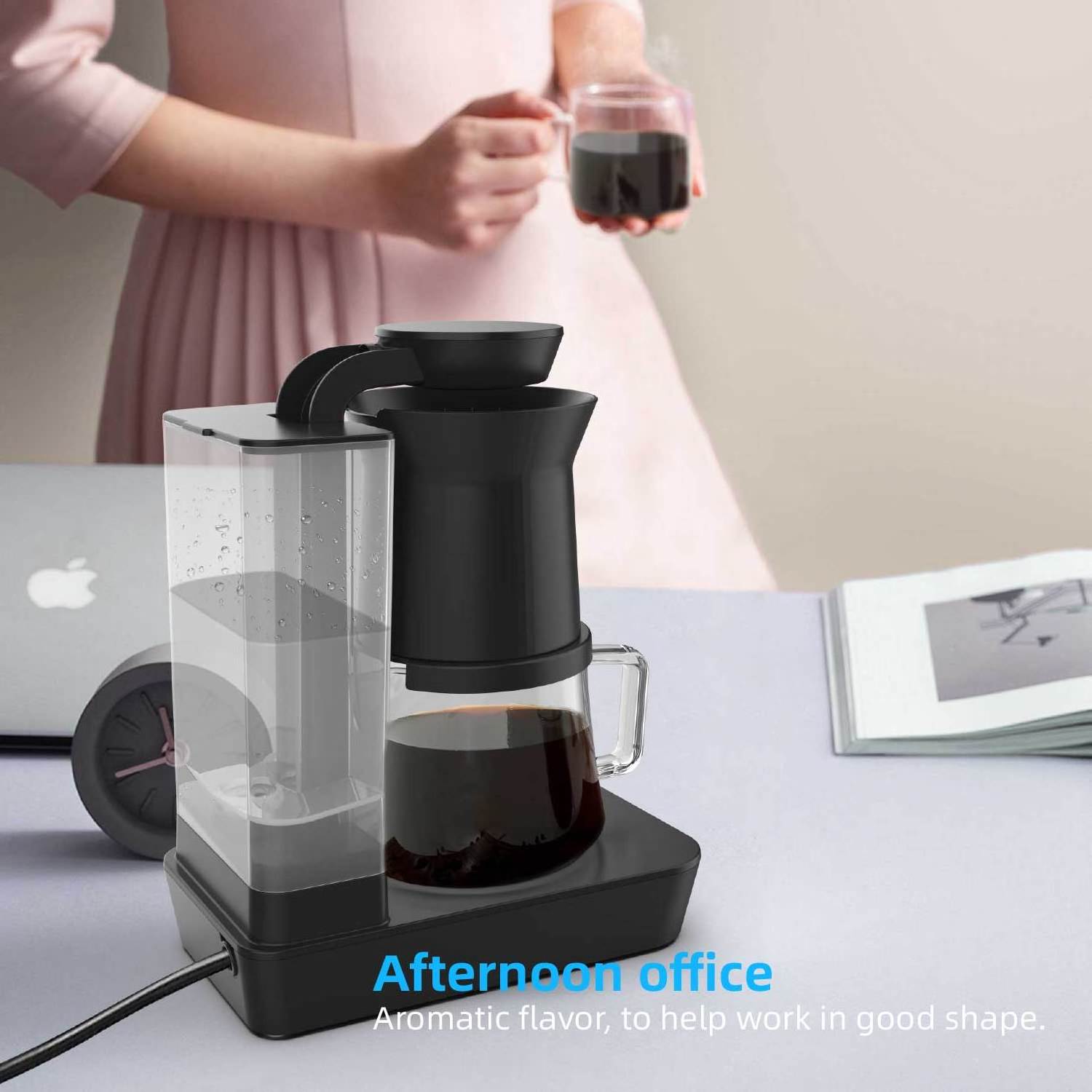 Automatic preservation shut off hand drip coffee maker 4 Cup Carafe automatic coffee maker coffee machine 560ml water tank