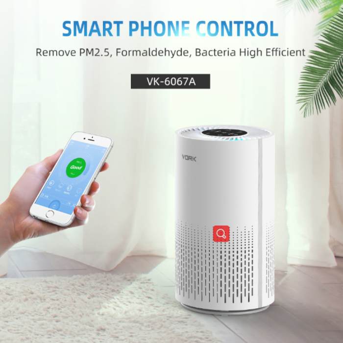 2023 New Arrival Portable Tuya App Wifi Air Purifier Electronic Powerful Air Purifier with H13 Hepa Filter