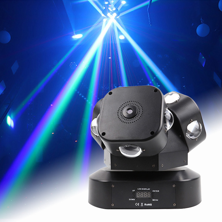 Vorlane Original factory 7*40w 10W*12pcs RGBWW 4IN1 3 heads led Laser Light Dj Scanner Light Dj Strobe Light