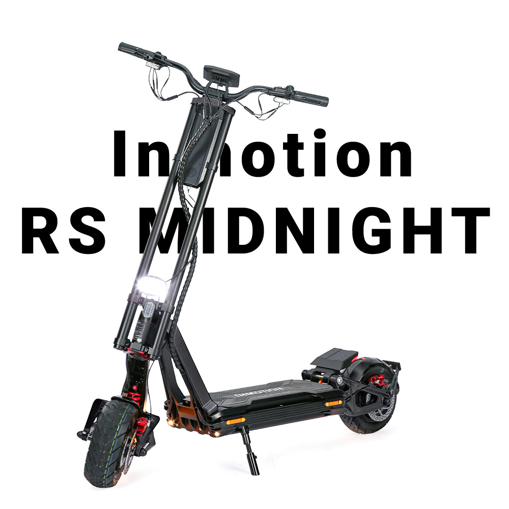 Inmotion RS Midnight Electric Scooter with Top Speed 63.3 mph (102 kph) And 40 Degree Hill Climb Capacity