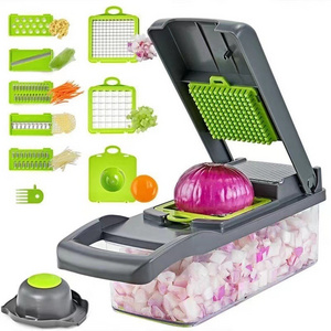 New Kitchen Help Chopper Egg Slicer Lemon Squeezer Pro Onion Chopper 14 In 1 Slicer Vegetable And Fruit Chopper