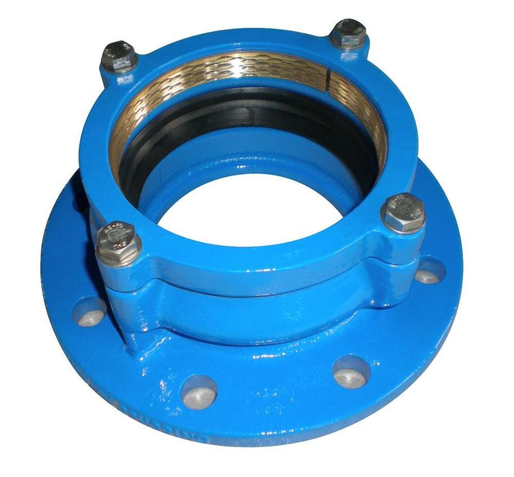 Ductile cast iron wide range flange adaptor universal flange adaptor for PE/PVC/DI pipes