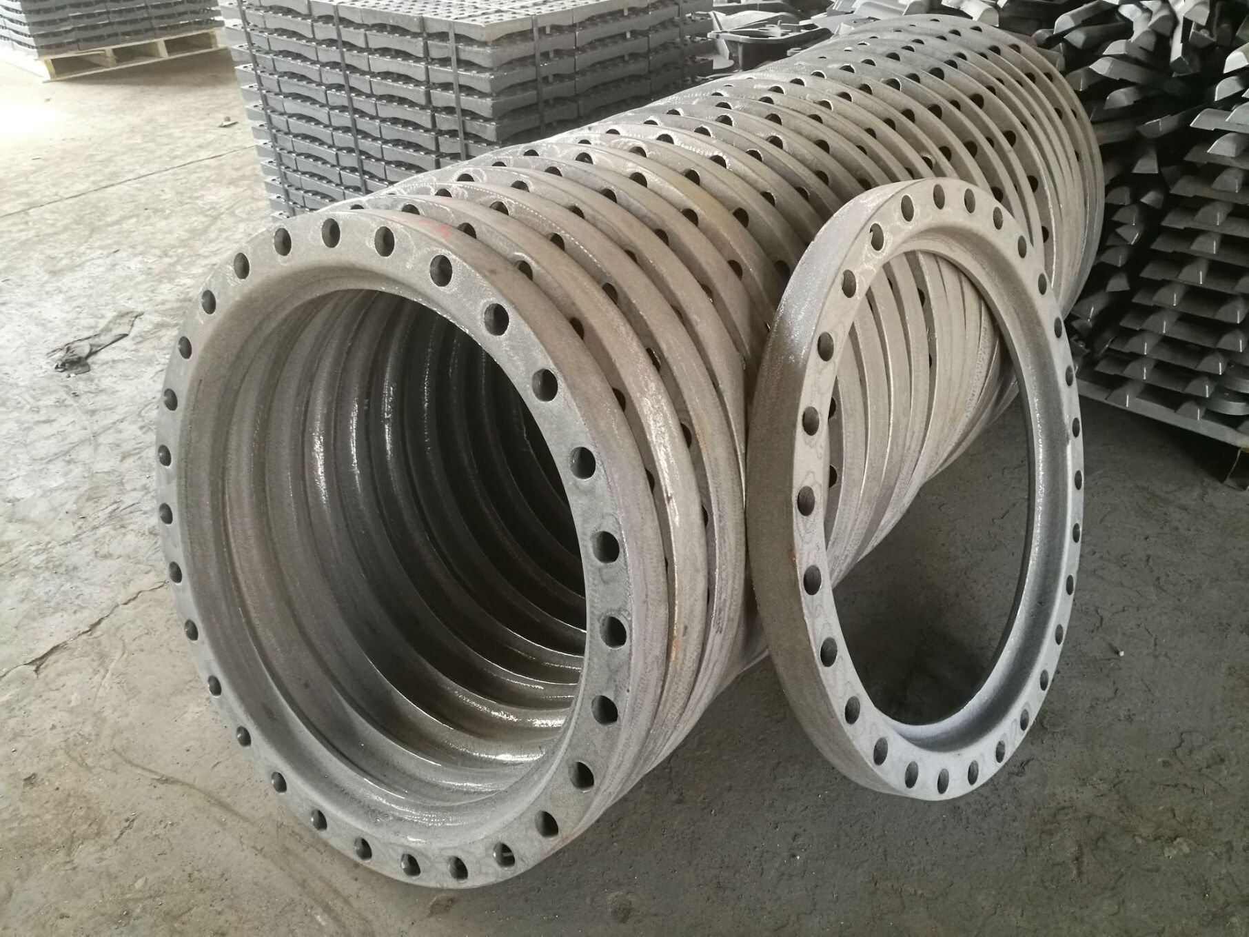 ductile cast iron backup flange