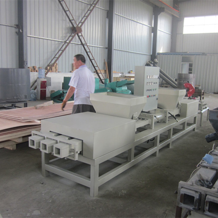 Automatic wood sawdust pallet block compressed making machine