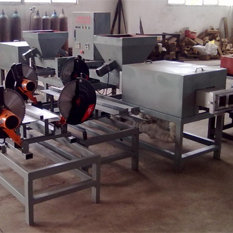 Automatic wood sawdust pallet block compressed making machine