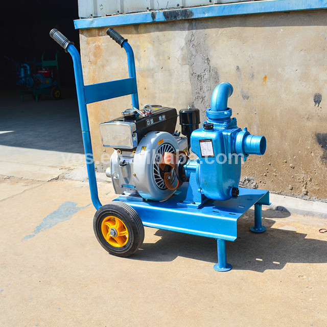 Self-priming centrifugal pump agricultural water pump, movable diesel irrigation water pump unit