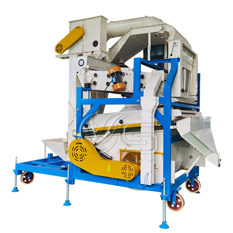 Double winnowing grain seed cleaning grading machine for millet sesame soybean rice wheat