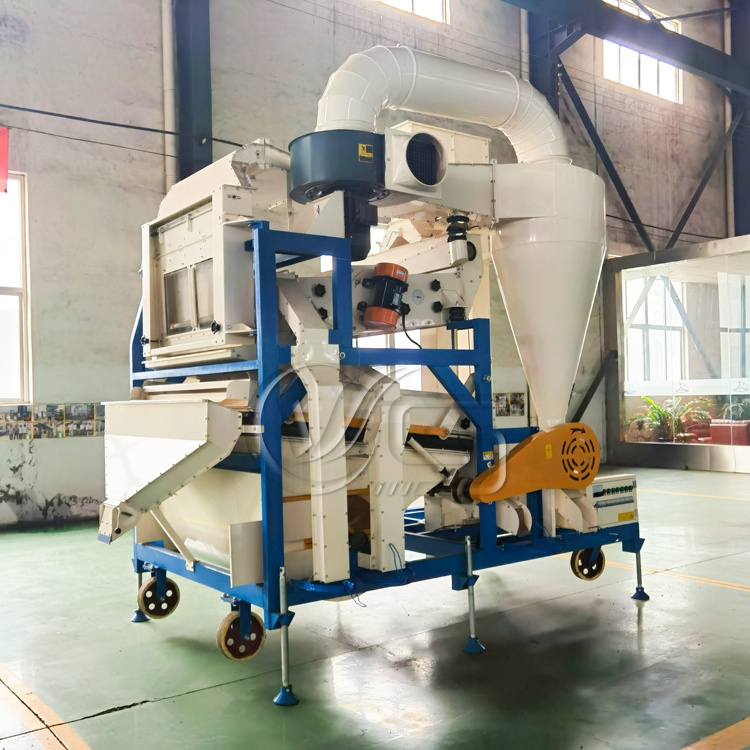 Double winnowing grain seed cleaning grading machine for millet sesame soybean rice wheat