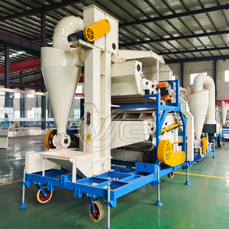 Double winnowing grain seed cleaning grading machine for millet sesame soybean rice wheat