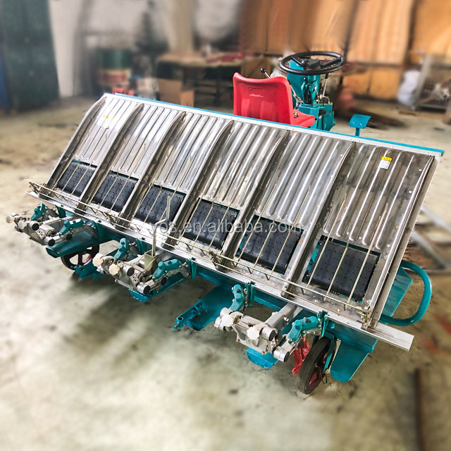 Low price factory promotion rice paddy planting machine/rice transplanter 6 row/rice seed planter