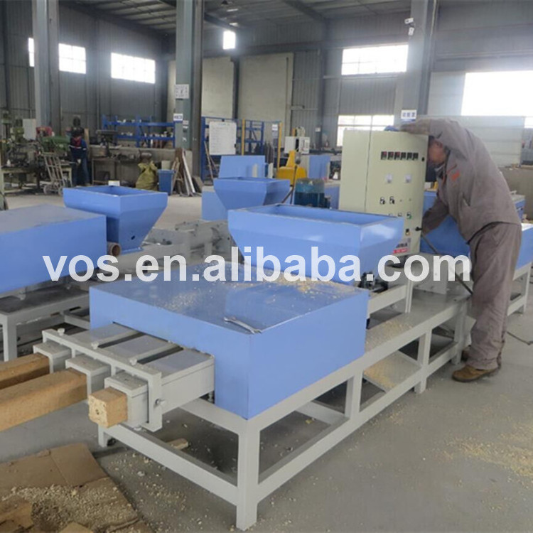 Automatic wood sawdust pallet block compressed making machine