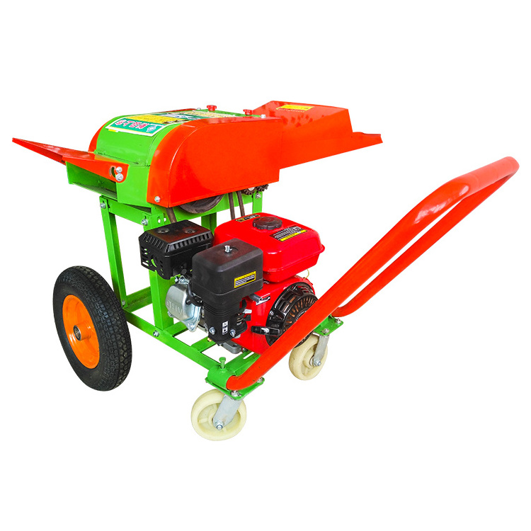 Gasoline/diesel/electric engine farm use chaff cutter machine, chopper fodder cutting machinery