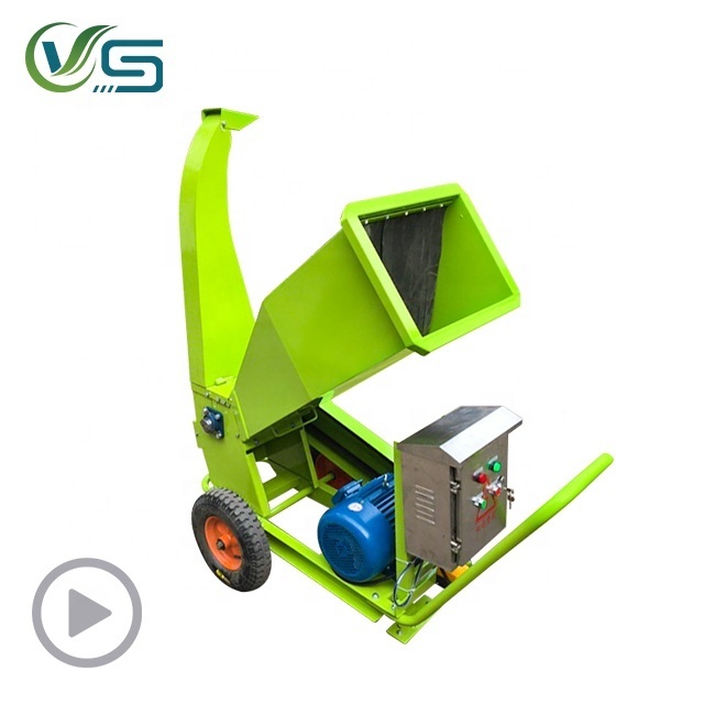 forest waste tree branch crusher wood grinding machine