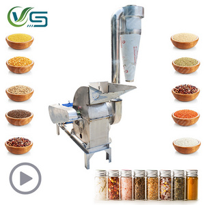 Stainless steel industrial fine powder grinder/grain seed hammer mill/rice crusher machine