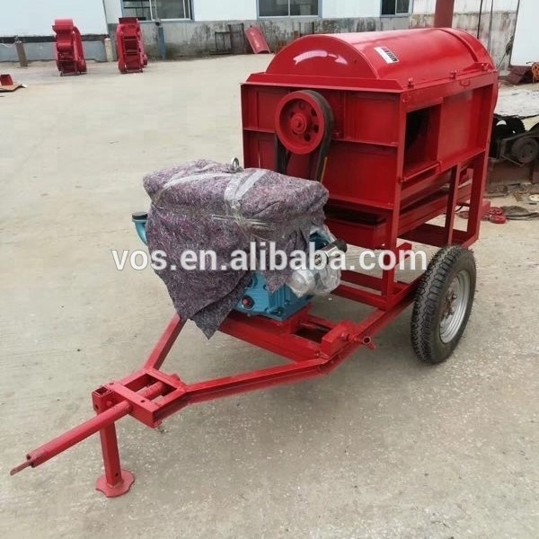 diesel motor multi crop thresher , hot sale mini paddy wheat rice thresher machine