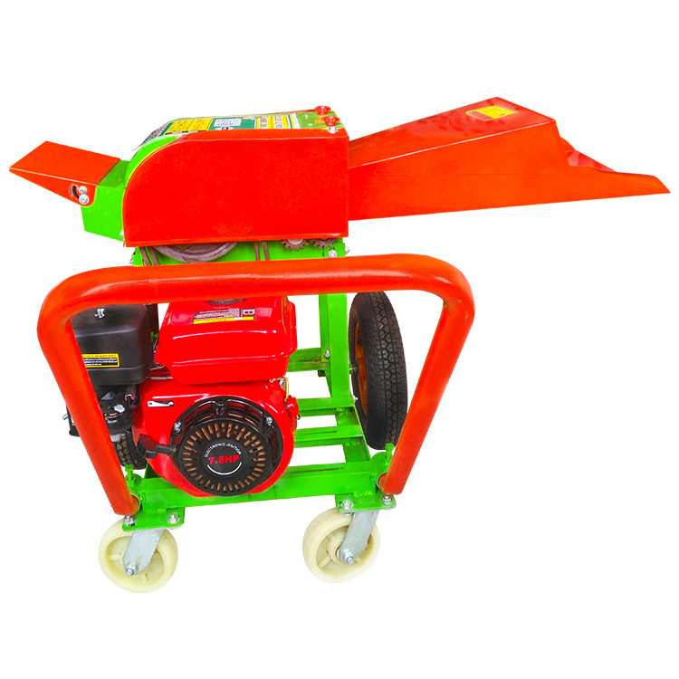 Gasoline/diesel/electric engine farm use chaff cutter machine, chopper fodder cutting machinery