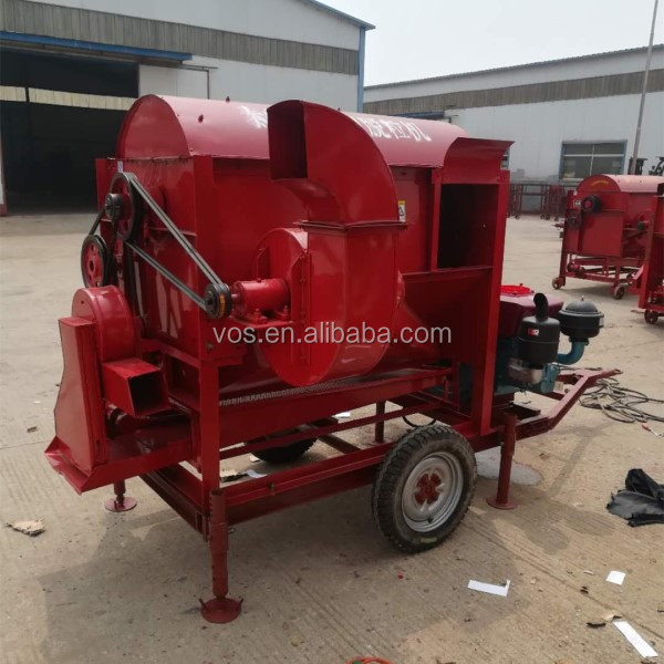 diesel motor multi crop thresher , hot sale mini paddy wheat rice thresher machine