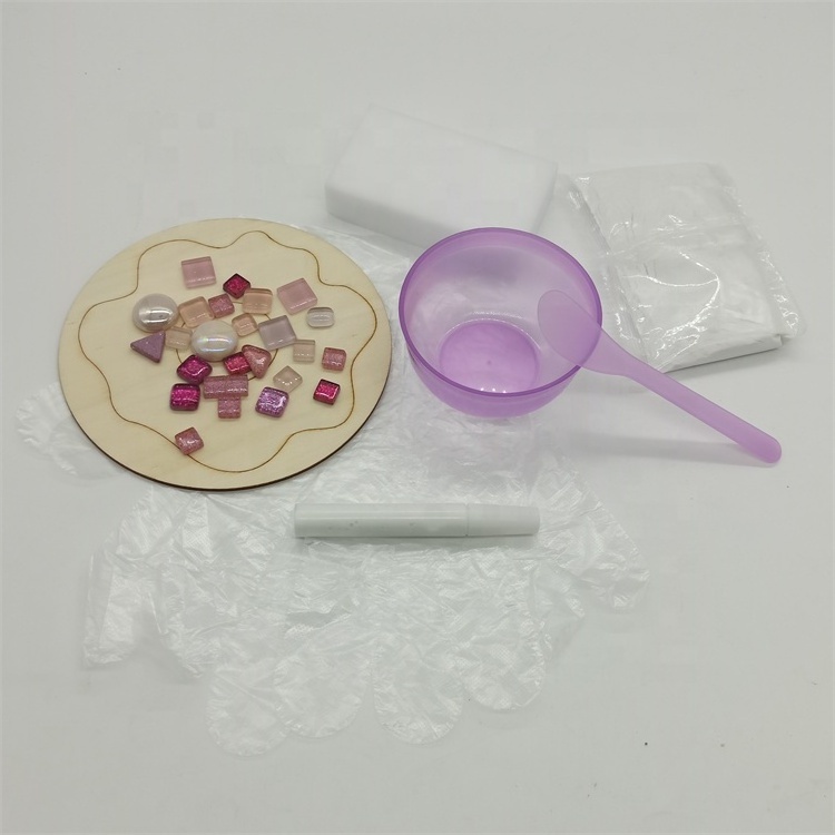 Wholesale children's mosaic craft kits colorful gems mosaics