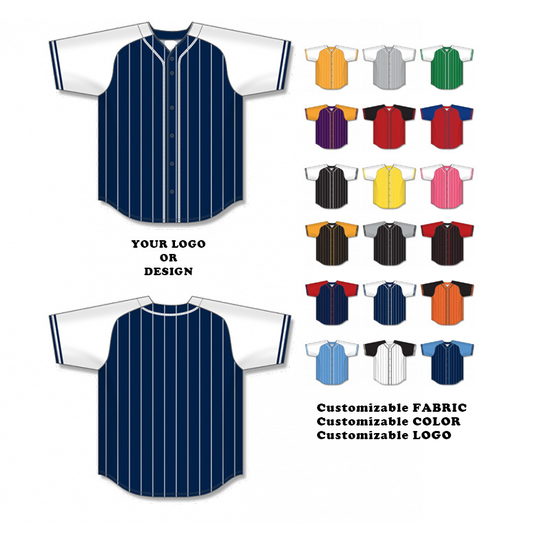 Custom Baseball Jersey Dress Baseball Clothes Oem Service Plain Baseball Bleached Shirts