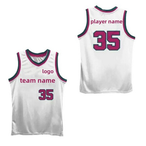 Sublimation Polyester Mesh Shirts Quick Dry Youth Basketball Uniforms Customize Basketball Jersey For Man