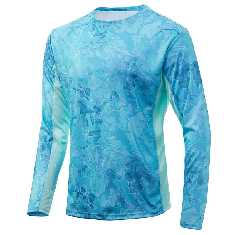 Custom Women Designs Polyester Performance Sublimation Blank Long Sleeve Fishing Jerseys Men