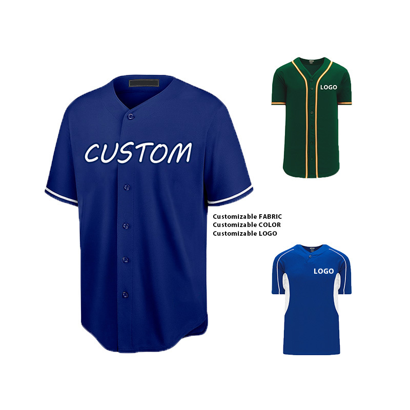 Custom Baseball Jersey Dress Baseball Clothes Oem Service Plain Baseball Bleached Shirts