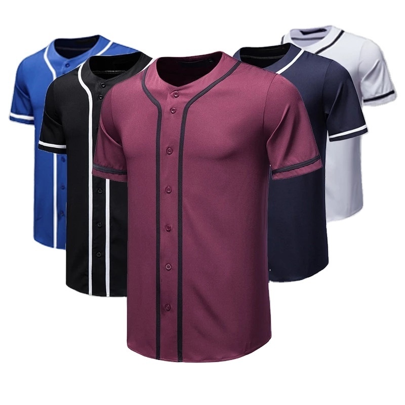 Custom Baseball Jersey Dress Baseball Clothes Oem Service Plain Baseball Bleached Shirts