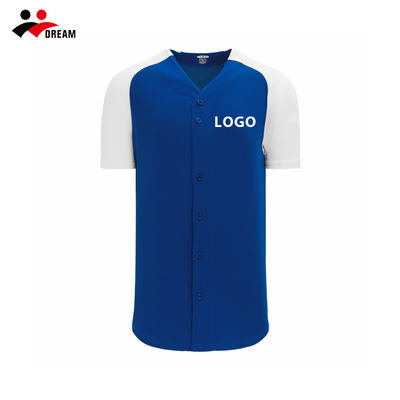 High Quality Baseball Jersey Uniform Blank Custom Kids Wholesale Baseball Bleached Shirts