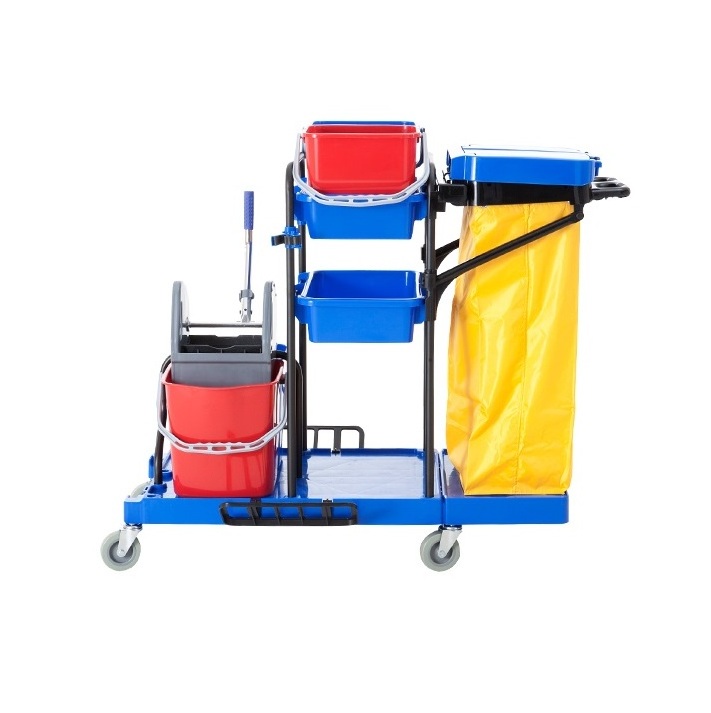 Guestroom Cleaning Trolley Hotel Aluminium Housekeeping Maid Cart