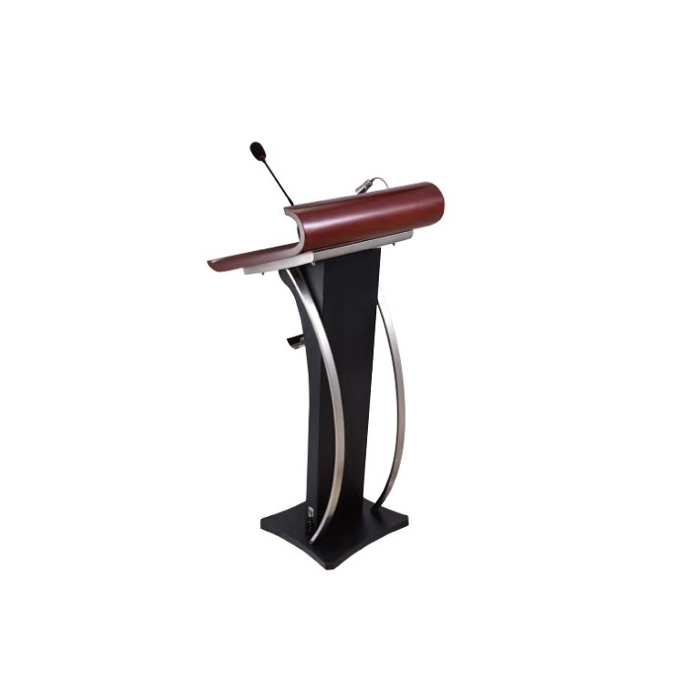 Modern Lectern Podium Speech Pulpit Commercial Furniture Rostrum Manufacture Commercial Hotel Metal Stainless Steel China