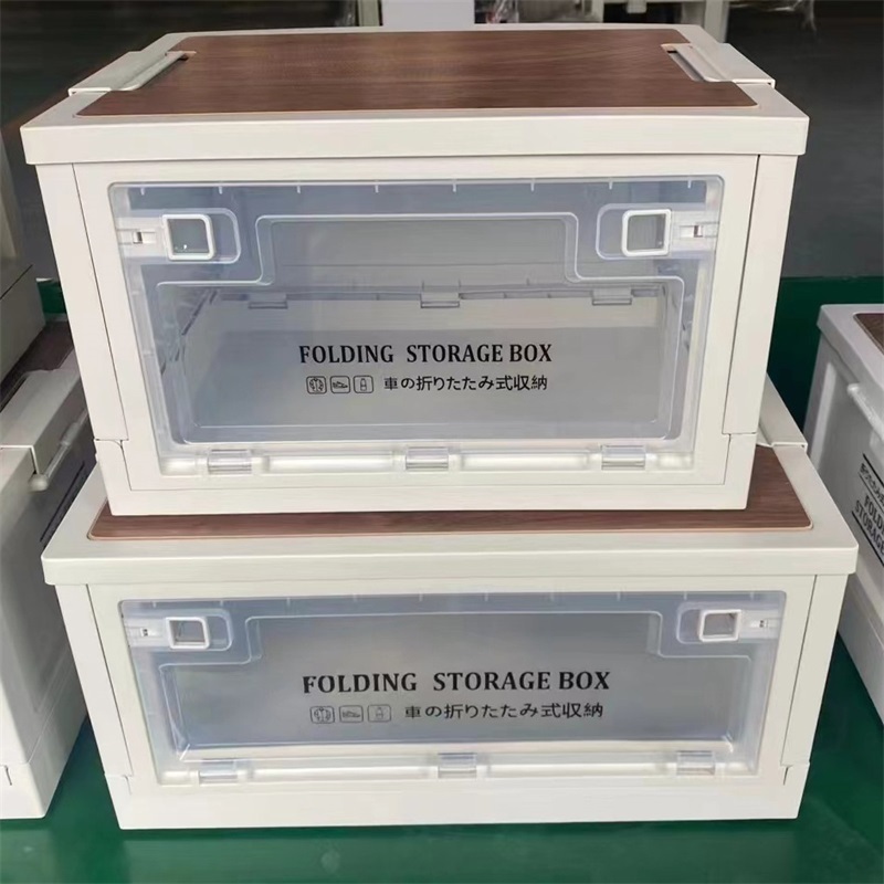 Wholesale Plastic Acrylic Organizer Folding Car Storage Boxes Other Bins Foldable Shoe Box Storage