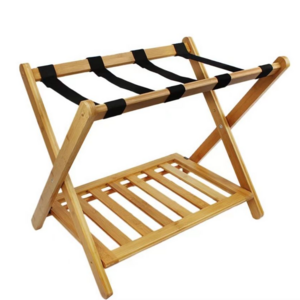 Hotel Wood Luggage Rack Stand Shelf Stable Durable Suitcases Racks Foldable Baggage Holder storage holders and racks