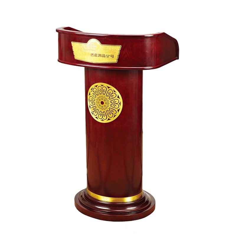 professional design speech podium Hotel wooden lectern pulpit/ rostrum