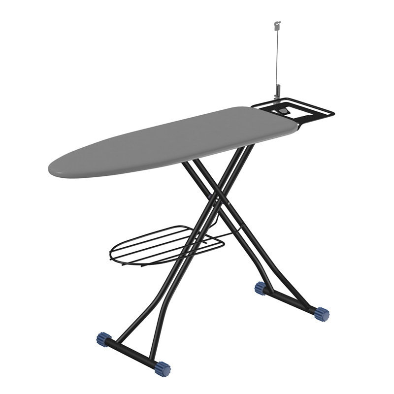 Custom Adjustable Hotel Foldable Ironing Board With Iron Rest Sleeve Folding Iron Board Heat Resistant Fabric Cover