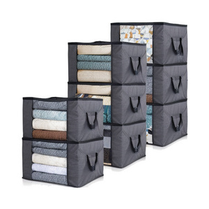 90L Clothes Storage Foldable Blanket Storage Bags Storage Containers for Organizing Bedroom