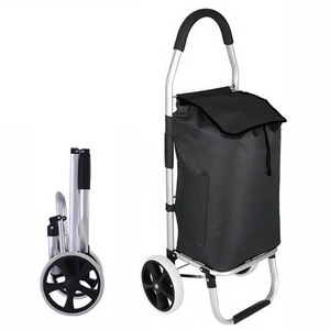 Foldable trolley shopping bag Lightweight Supermarket Carts Reusable Grocery Collapsible Foldable Shopping Cart Bags