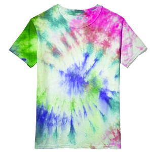 Custom oversized t-shirt 100% cotton tie dye t shirt OEM Design All Over Print Short Sleeve Crew Neck Men Tie Dye T Shirt