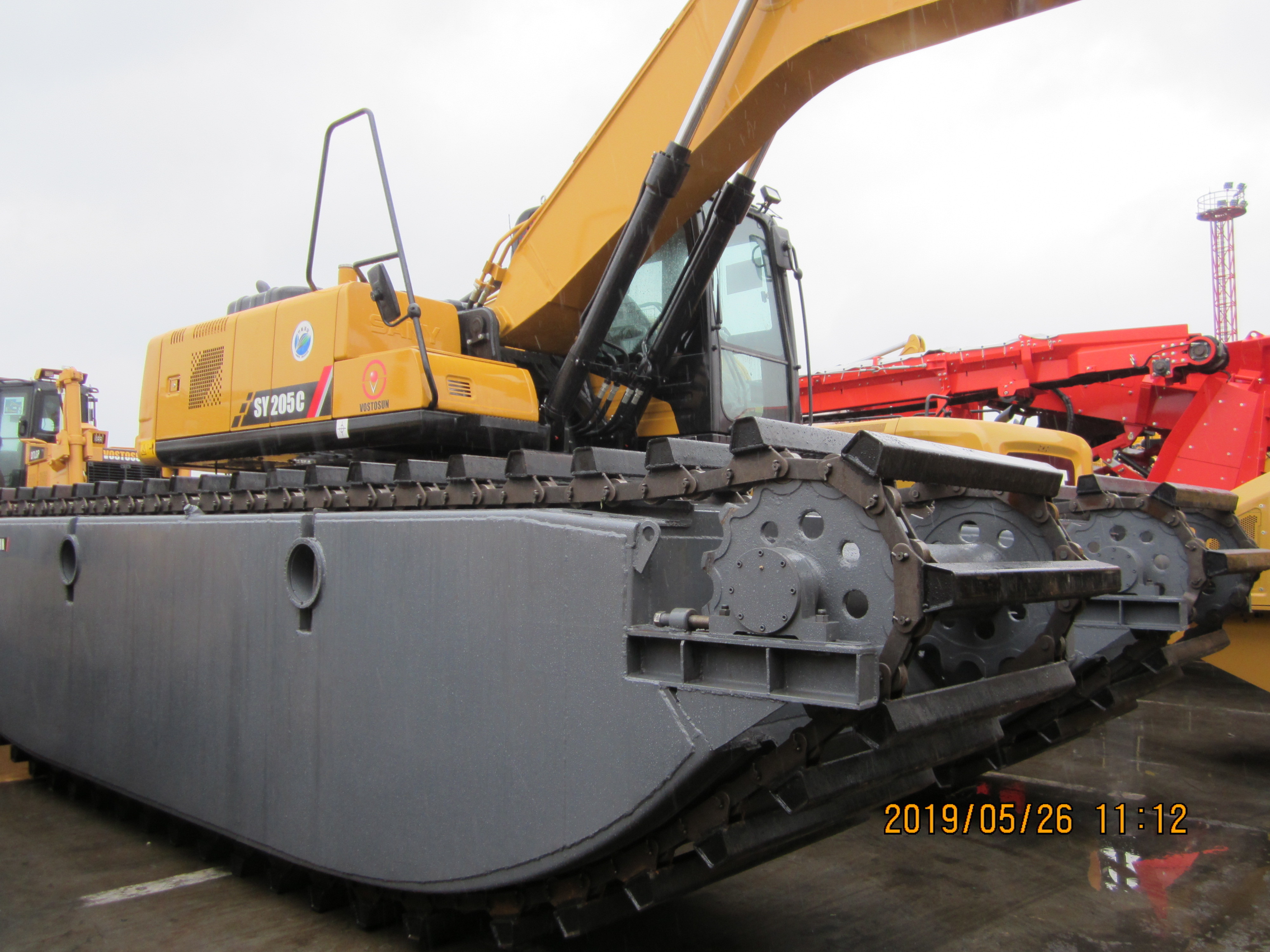 Hot sale SY205C 21Ton Swamp Buggy Undercarriage Underwater  Amphibious Dredging Excavator