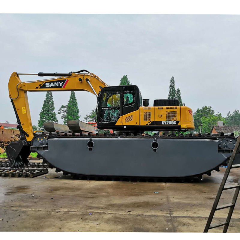 AMPHIBIOUS EXCAVATOR SY265 Operating weight 26500kg; Bucket 1.3cbm amphibious dredge excavator  for sale