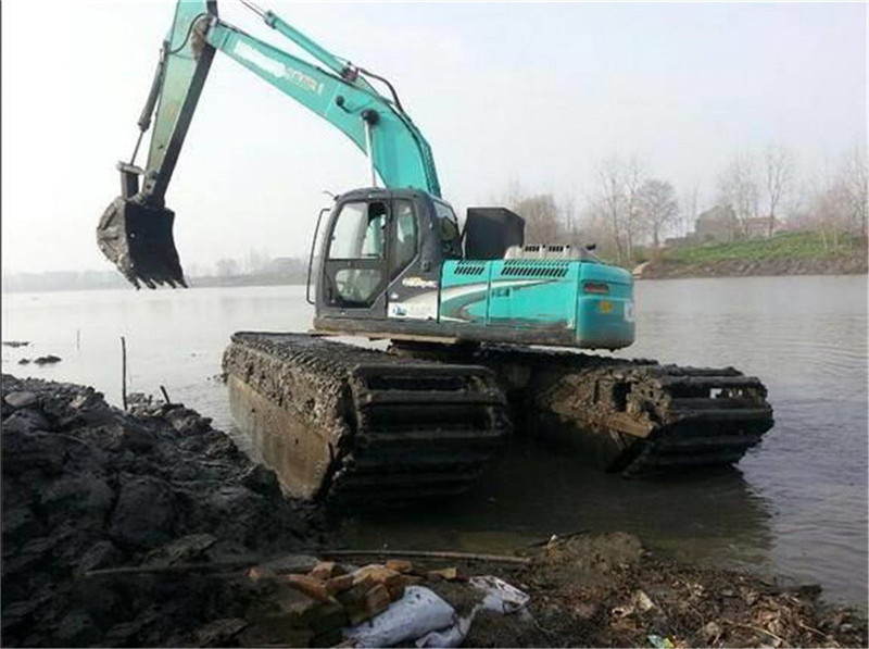 AMPHIBIOUS EXCAVATOR SY265 Operating weight 26500kg; Bucket 1.3cbm amphibious dredge excavator  for sale