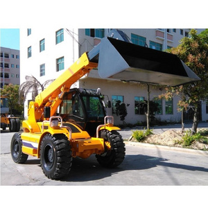 Hot Sale Side Loader Boom Rotating 4wd Rough Terrain Crawler 1.5 Ton Small Compact Telehandler Telescopic Forklift Handler