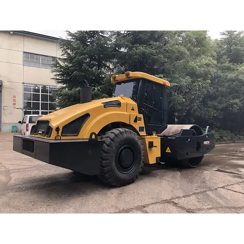 Drive Single Drum Vibratory Rapid Compaction Machine Dynamic Impact Compactor Rubber Wheel Pneumatic Tire Road Roller