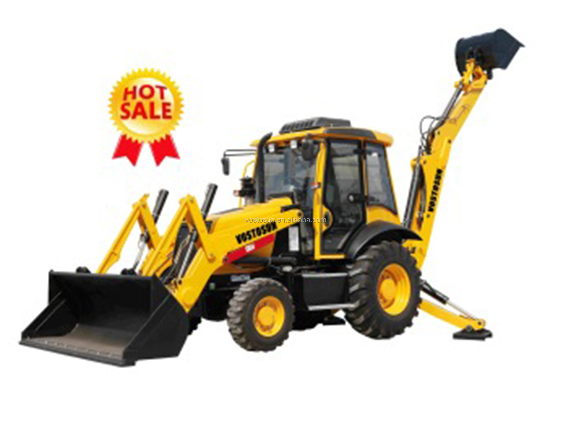 High Performance Loaders 4x4 Chinese Mini Backhoe Loader