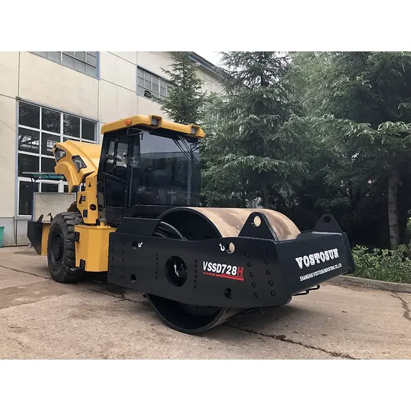 Drive Single Drum Vibratory Rapid Compaction Machine Dynamic Impact Compactor Rubber Wheel Pneumatic Tire Road Roller