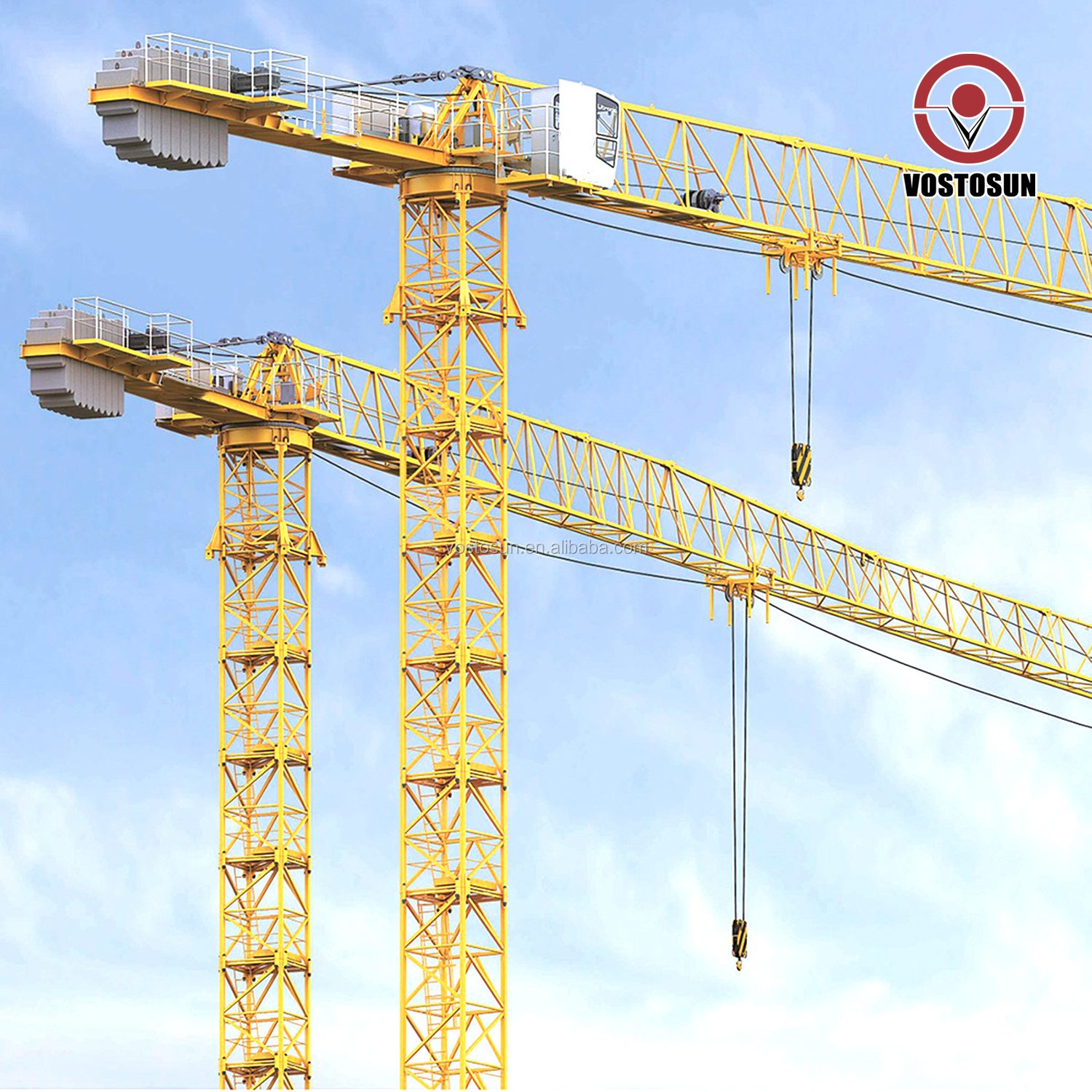 25t Topless XGT8039-25 Inner Climbing Tower Crane Small Tower mini Crane mounted crane price