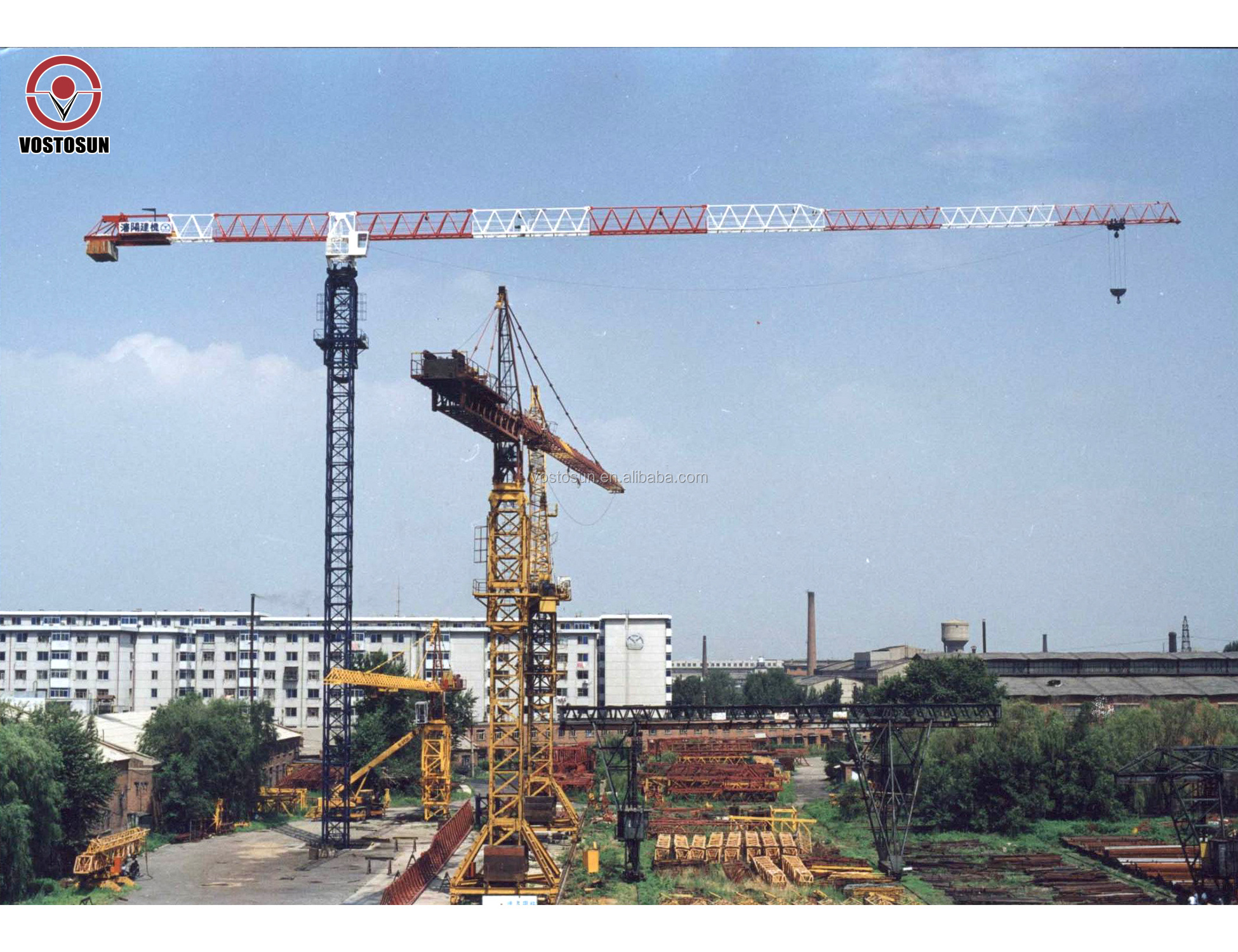 25t Topless XGT8039-25 Inner Climbing Tower Crane Small Tower mini Crane mounted crane price