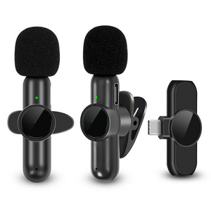 Small and Portable Wireless Lavalier Microphones For Interview Recording Live Microphone