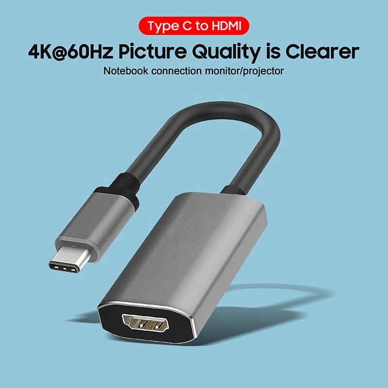 USB C to HDMI Adapter 4K Type C to HDMI Female Cable for iPhone MacBook Pro Samsung