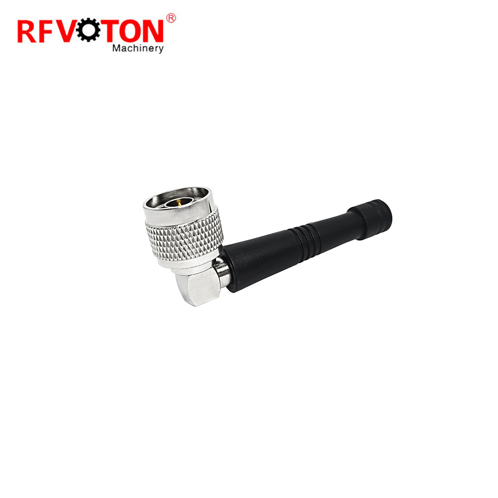 High Gain 433mhz 868mhz N Male Right Angle Rubber Communication Antenna